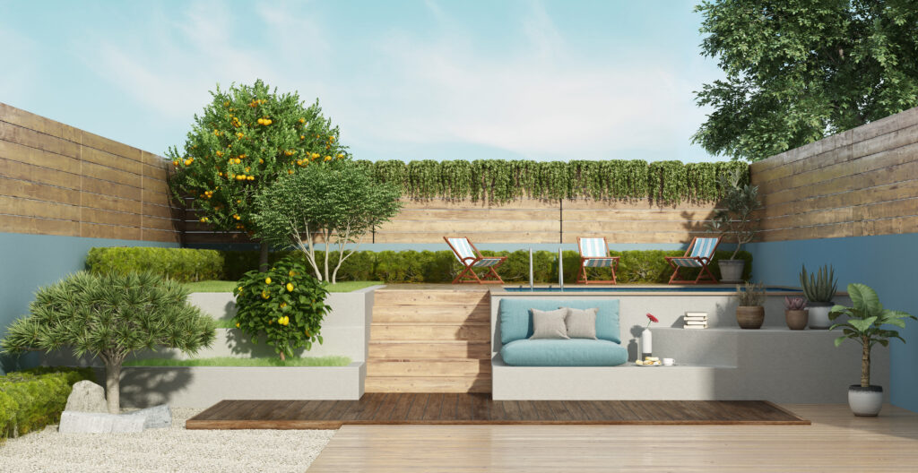 Aménagement jardin - terrasse